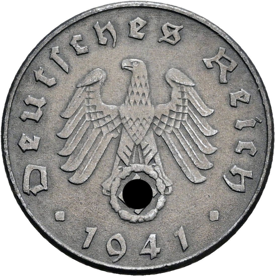 5 Reichspfennig 1941 D – Rückseite