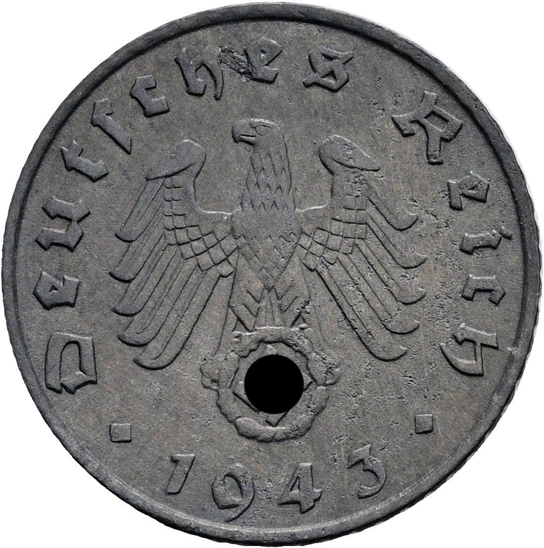 5 Reichspfennig 1943 E – Rückseite