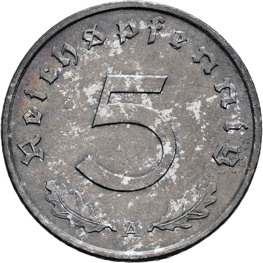 5 Reichspfennig 1942 A – Vorderseite