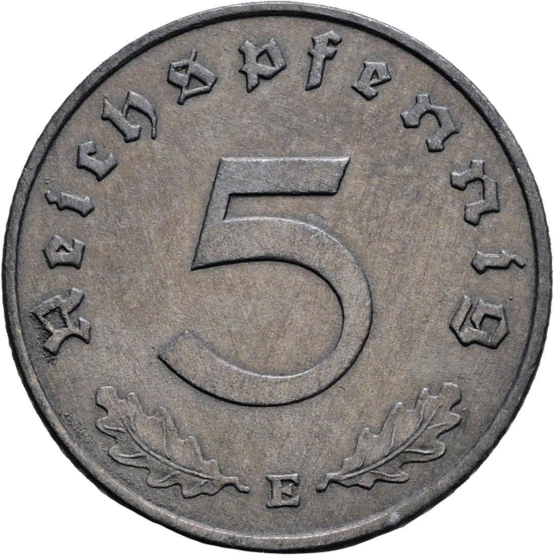 5 Reichspfennig 1943 E – Vorderseite