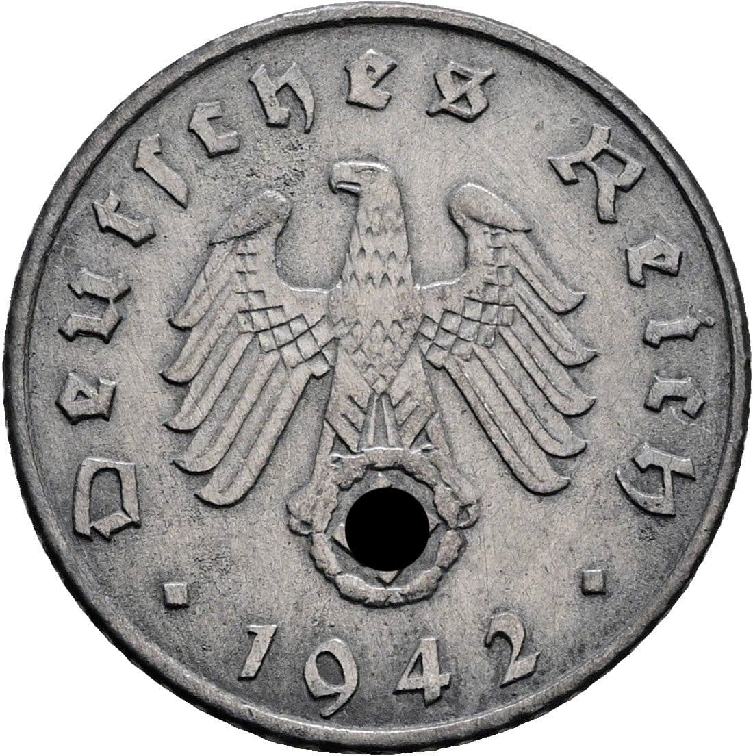 5 Reichspfennig 1942 A – Rückseite