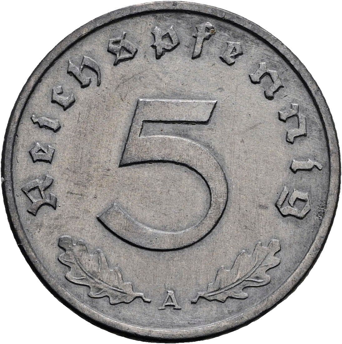 5 Reichspfennig 1942 A – Vorderseite
