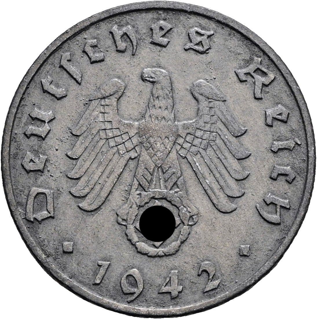 5 Reichspfennig 1942 A – Rückseite