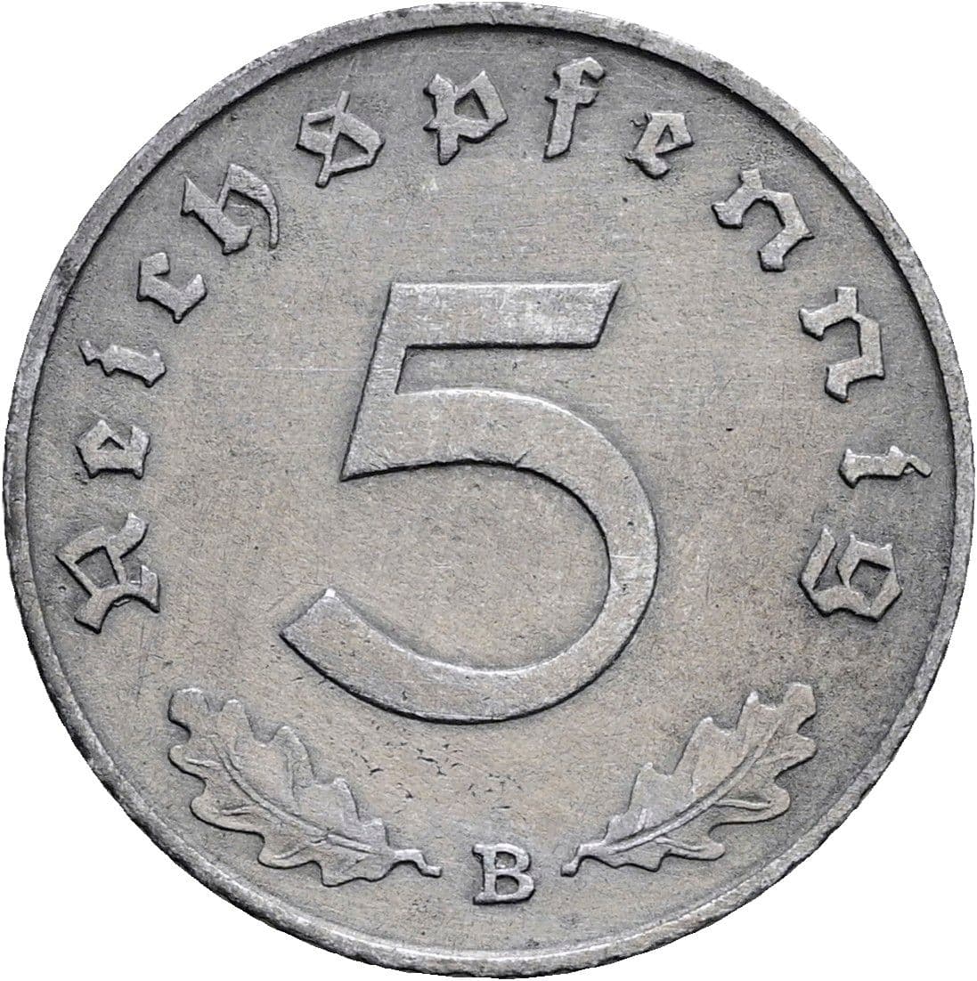 5 Reichspfennig 1940 B – Vorderseite