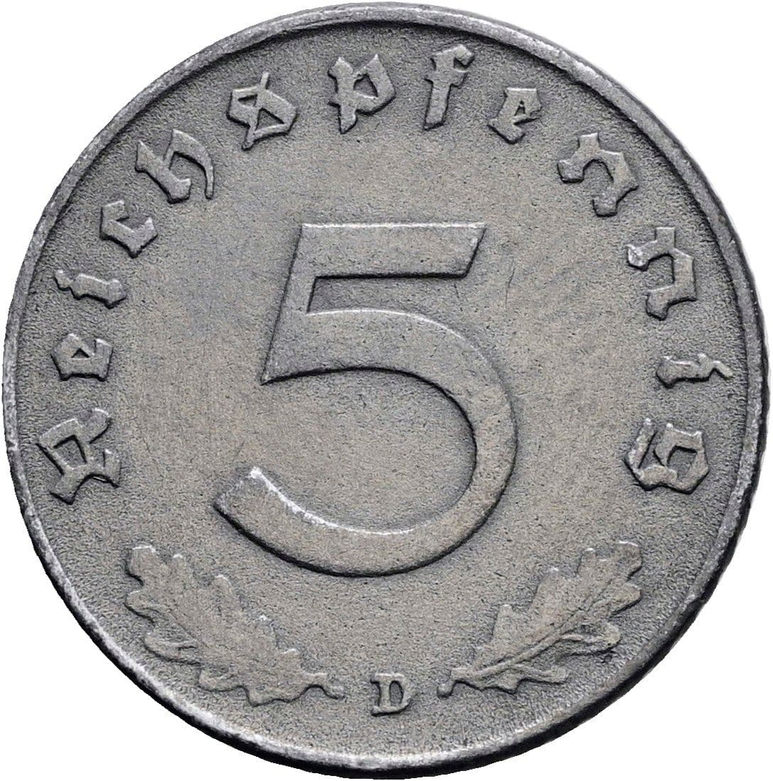 5 Reichspfennig 1941 D – Vorderseite