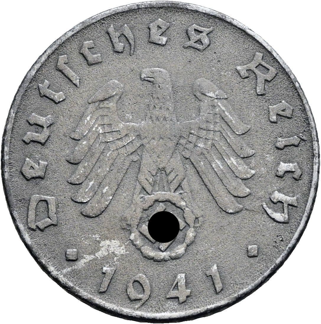 5 Reichspfennig 1941 D – Rückseite