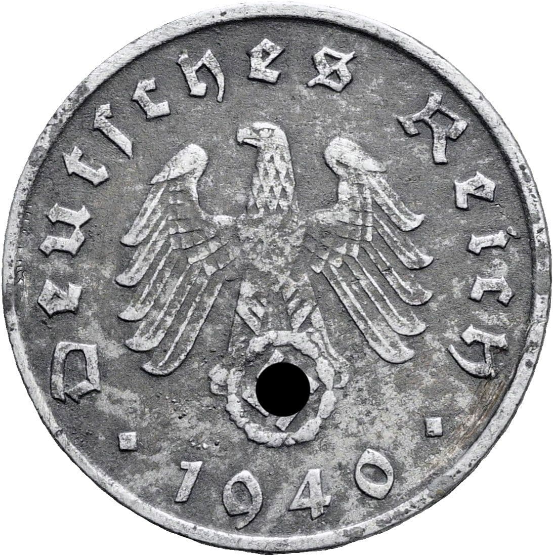 5 Reichspfennig 1940 G – Rückseite