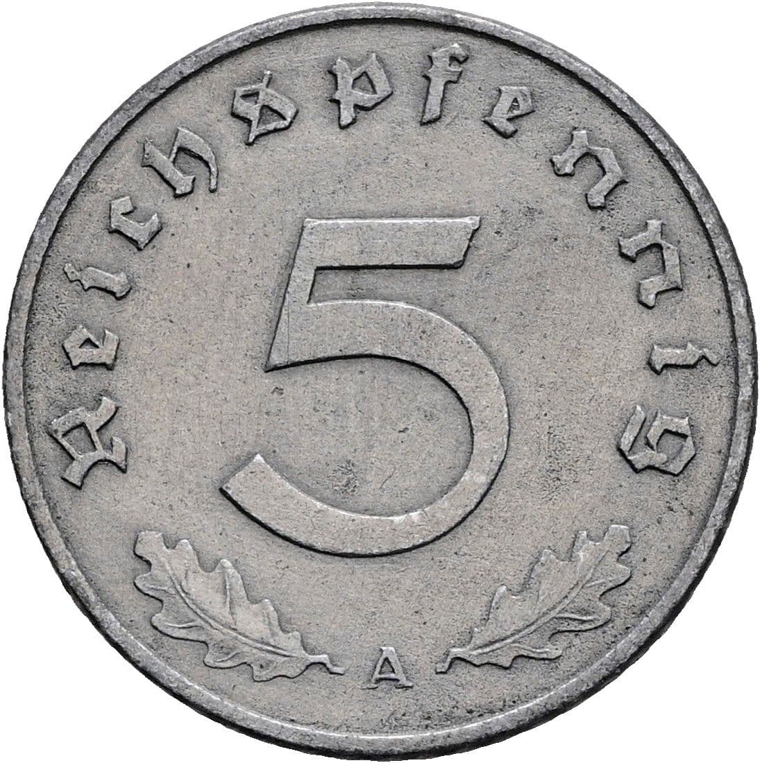 5 Reichspfennig 1940 A – Vorderseite