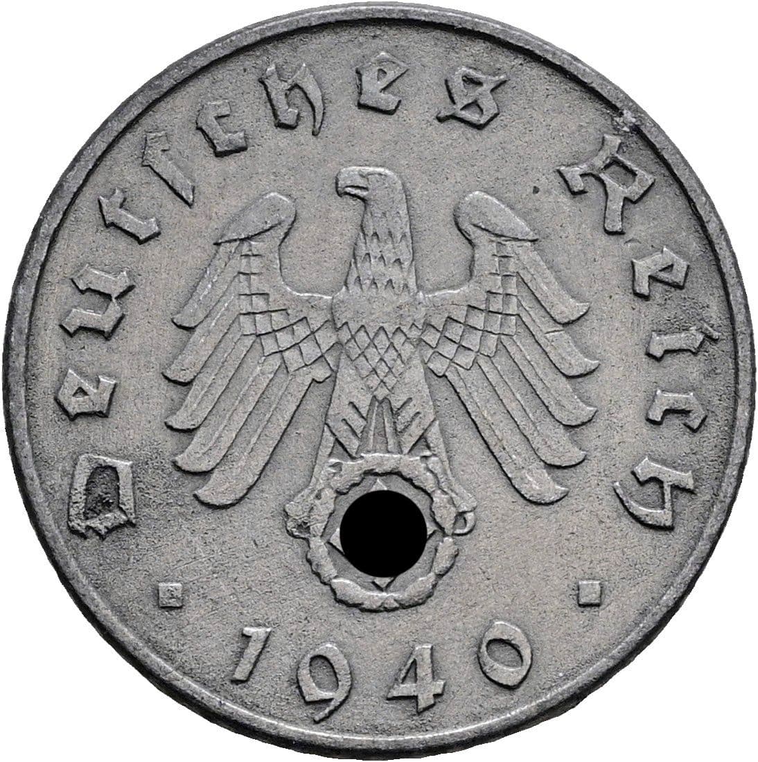 5 Reichspfennig 1940 A – Rückseite