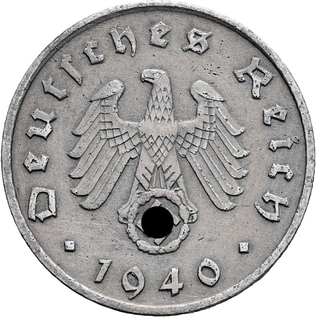 5 Reichspfennig 1940 A – Rückseite