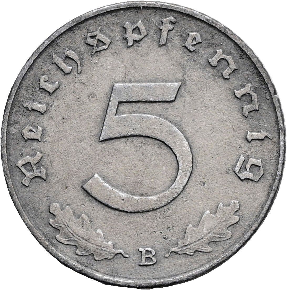 5 Reichspfennig 1940 B – Vorderseite