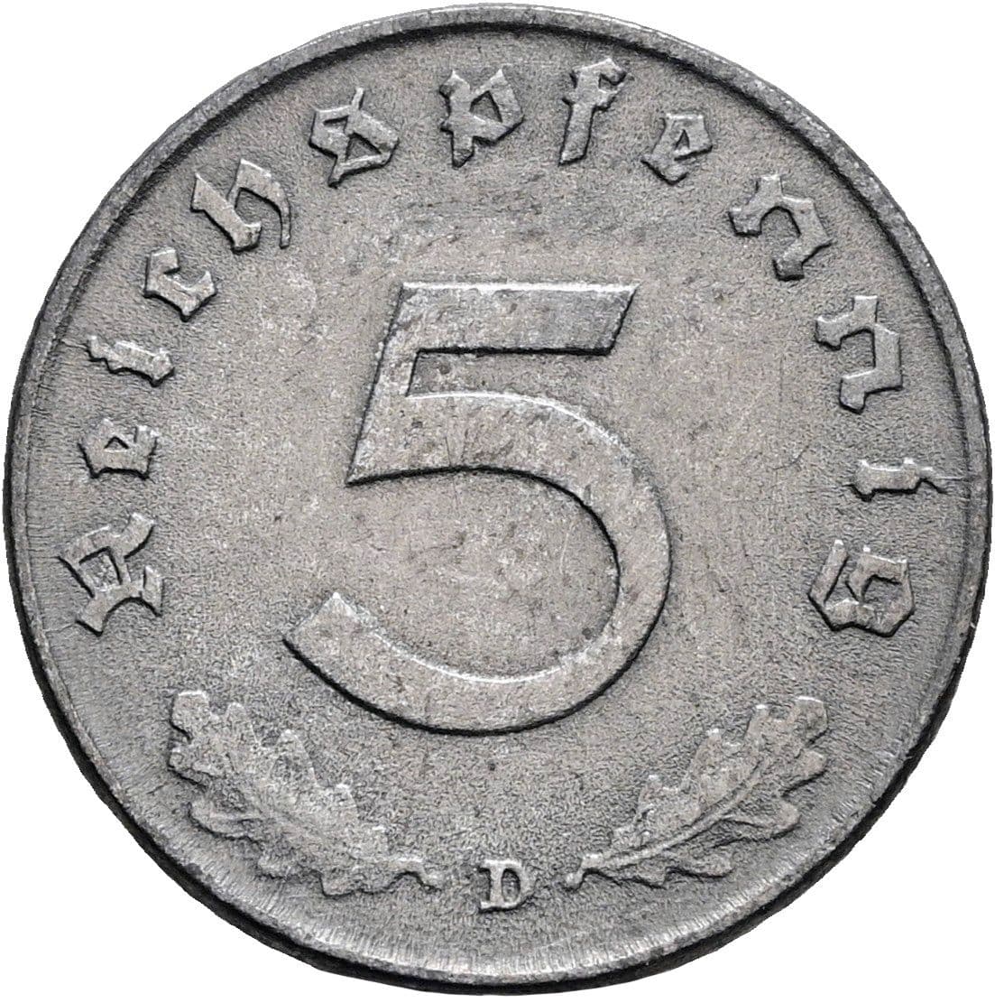5 Reichspfennig 1940 D – Vorderseite