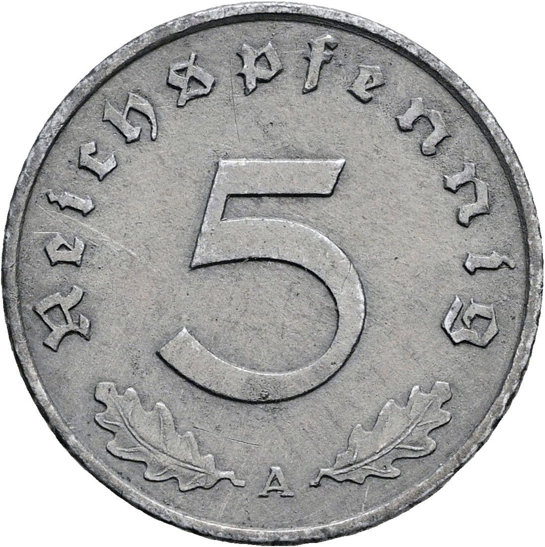 5 Reichspfennig 1940 A – Vorderseite