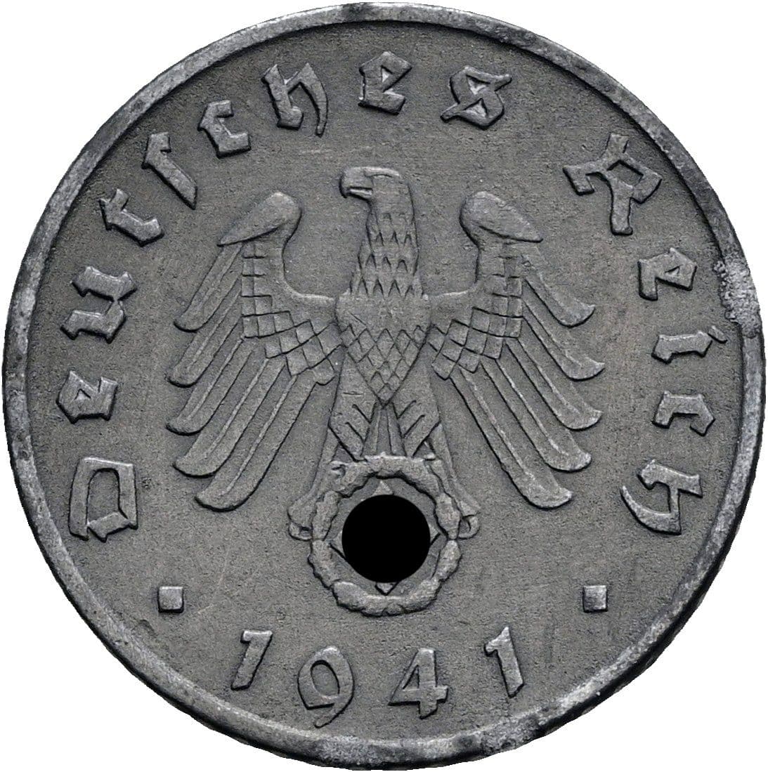 5 Reichspfennig 1941 F – Rückseite