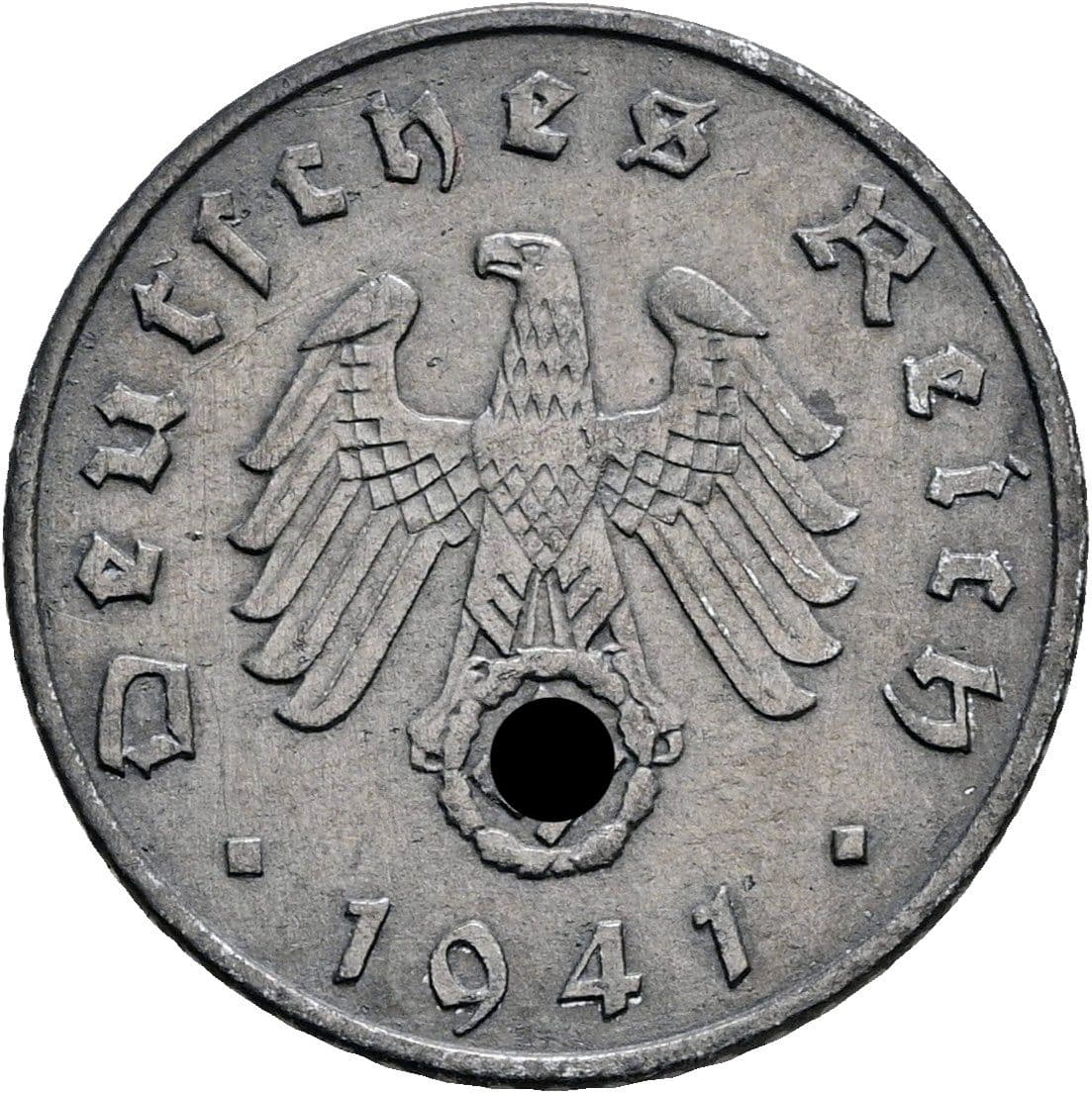 5 Reichspfennig 1941 A – Rückseite