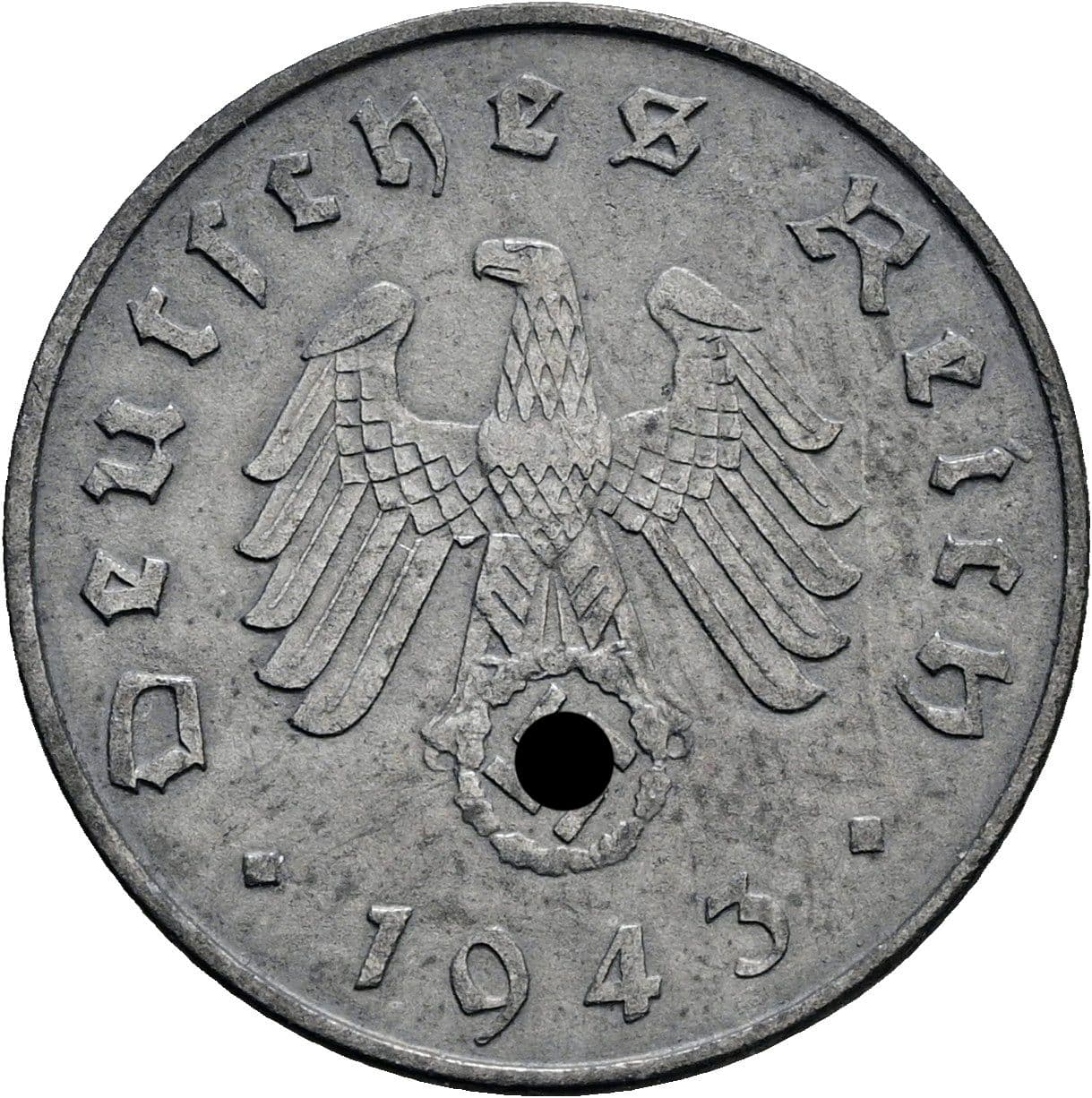 10 Reichspfennig 1943 A – Rückseite