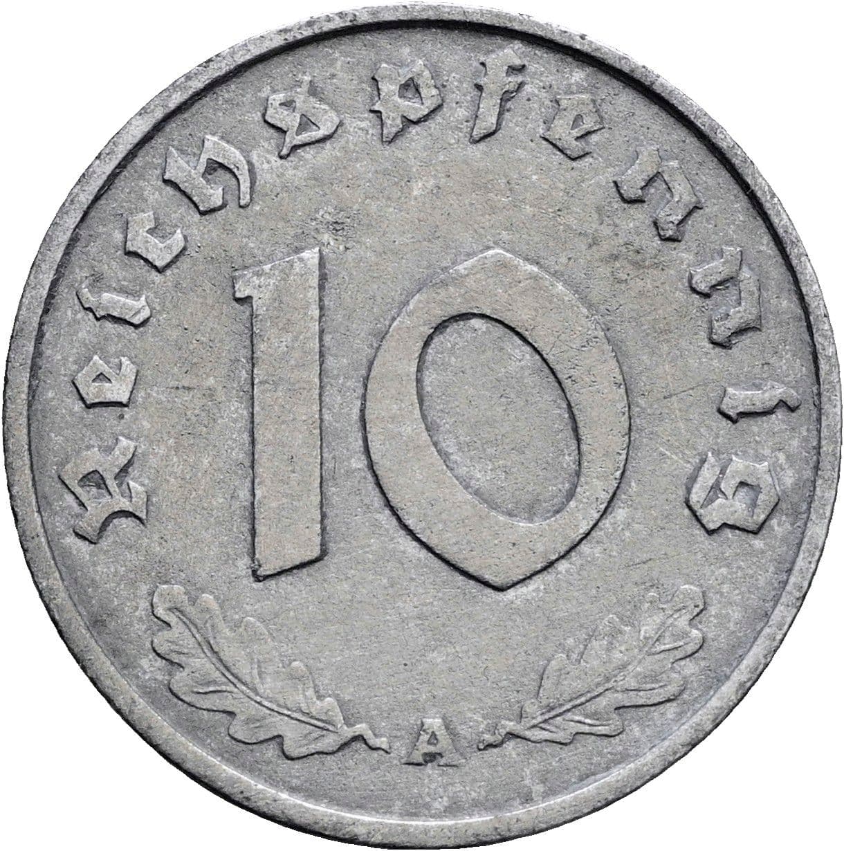 10 Reichspfennig 1942 A – Vorderseite