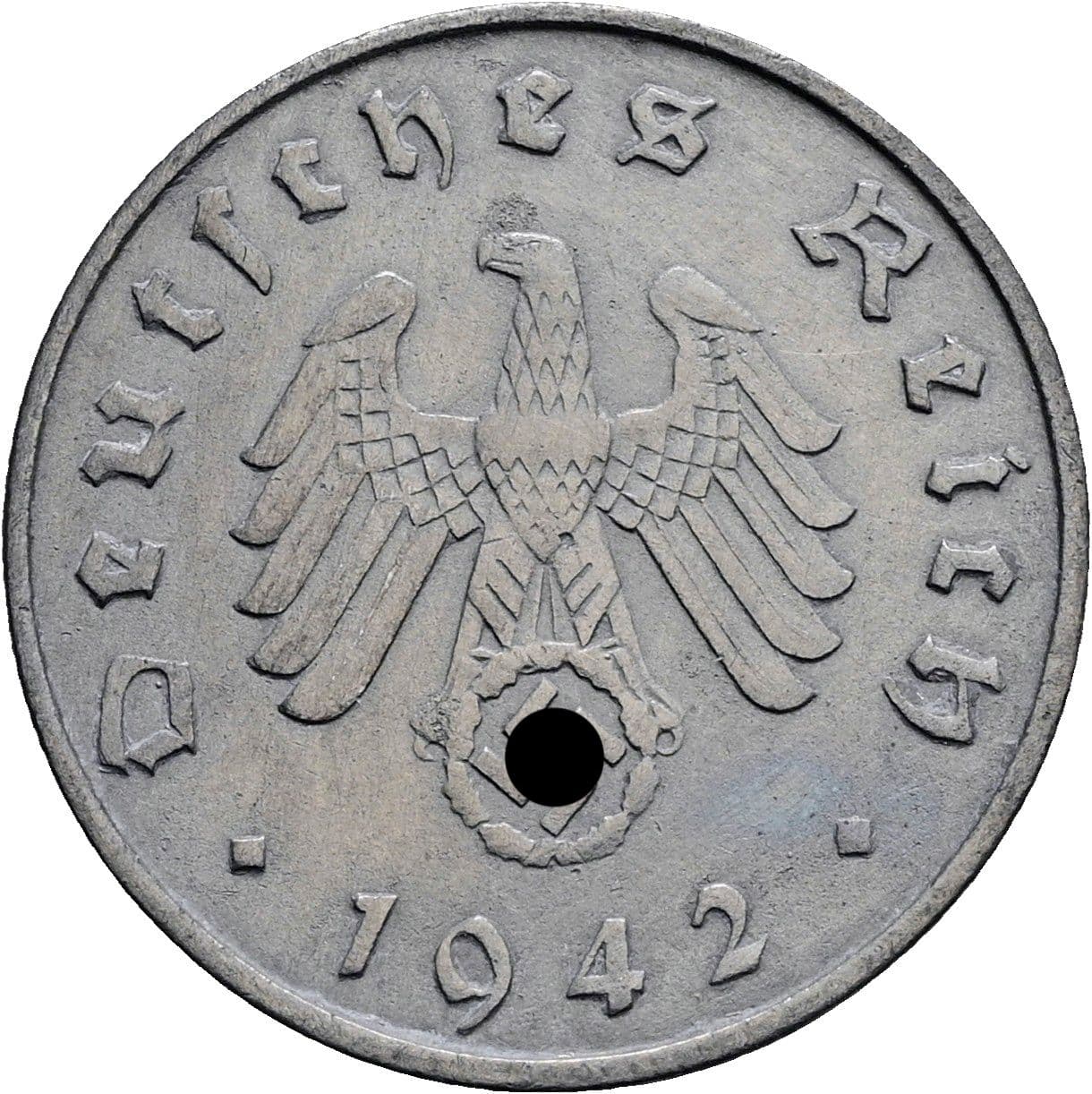 10 Reichspfennig 1942 A – Rückseite