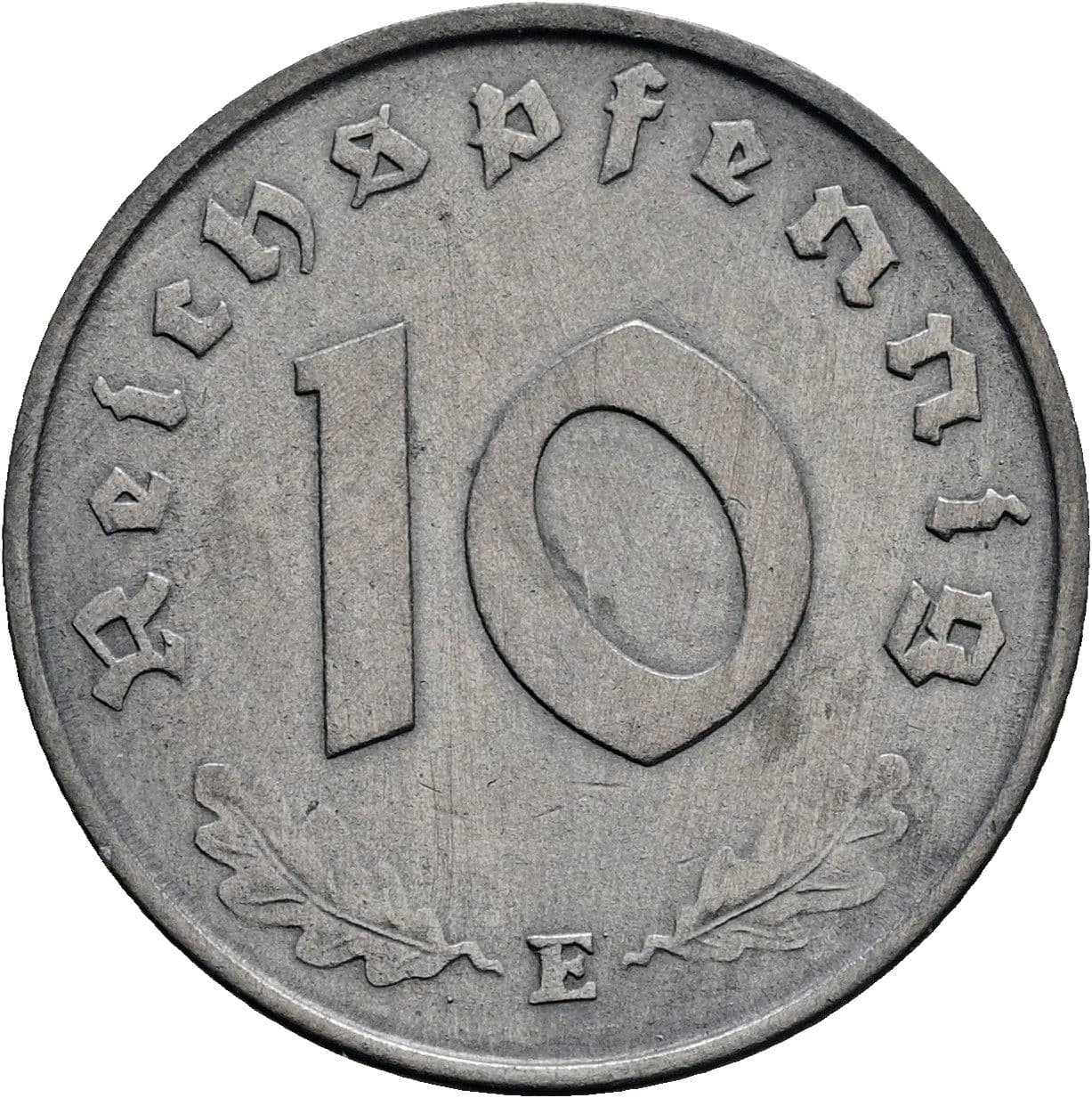 10 Reichspfennig 1944 E – Vorderseite