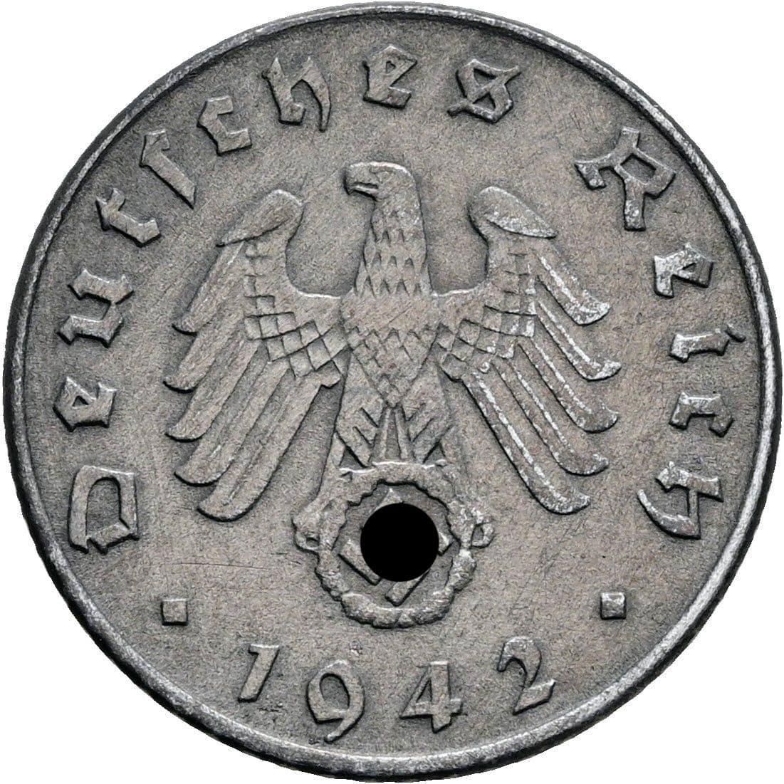 5 Reichspfennig 1942 D – Rückseite