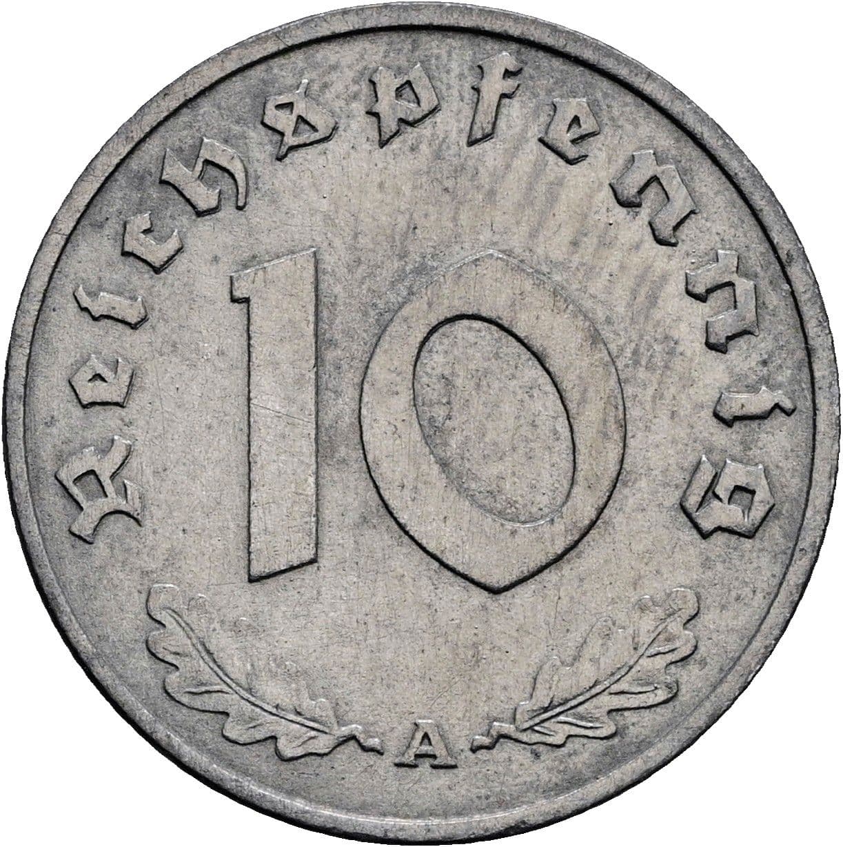 10 Reichspfennig 1943 A – Vorderseite