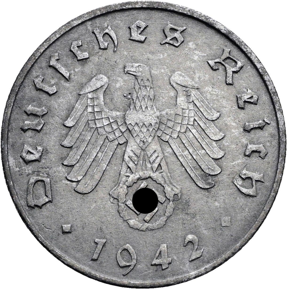 10 Reichspfennig 1942 A – Rückseite
