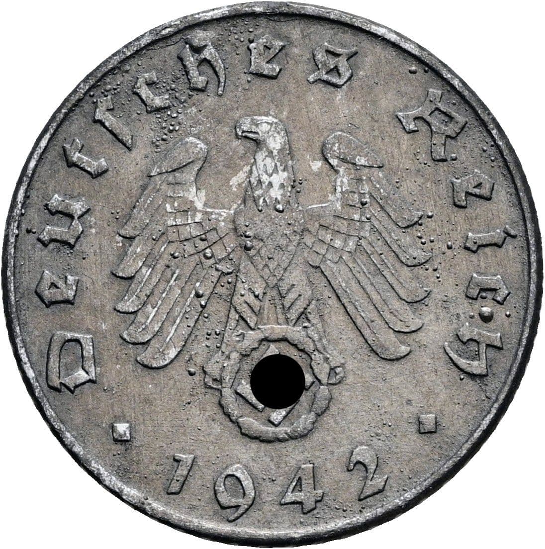5 Reichspfennig 1942 D – Rückseite