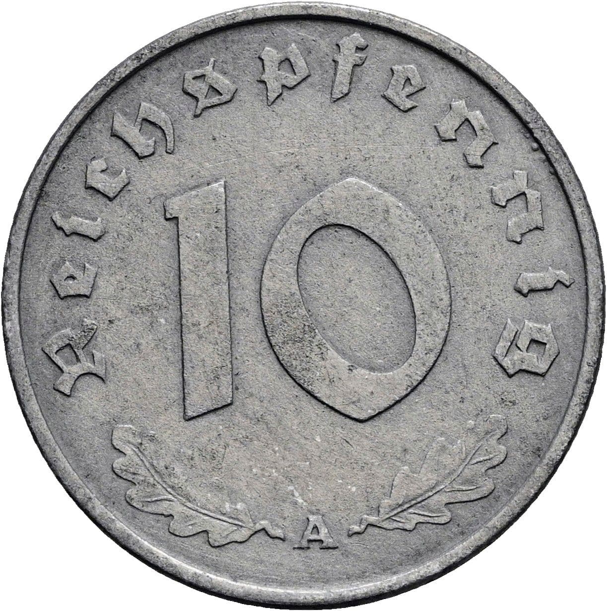 10 Reichspfennig 1942 A – Vorderseite