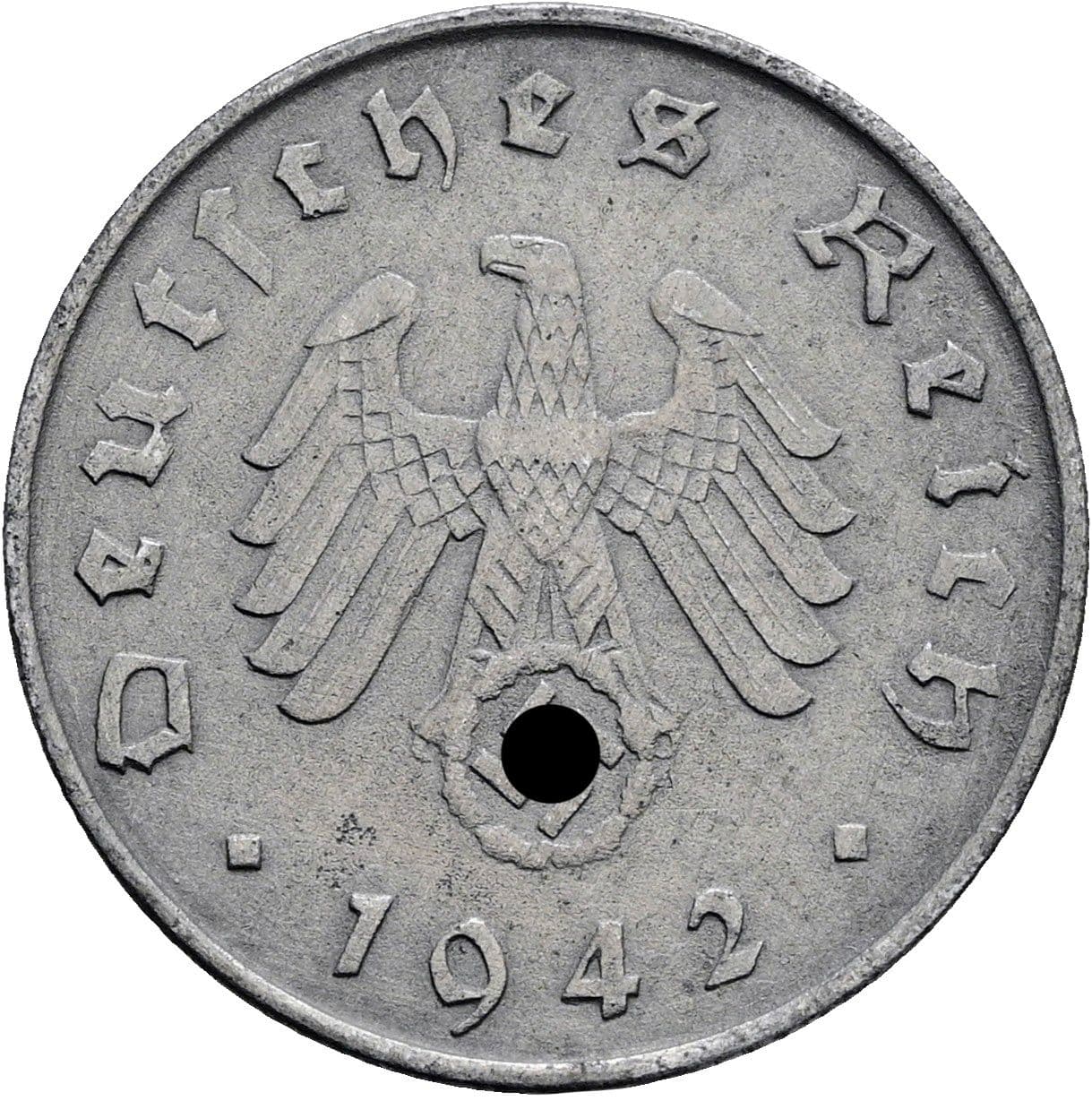 10 Reichspfennig 1942 A – Rückseite