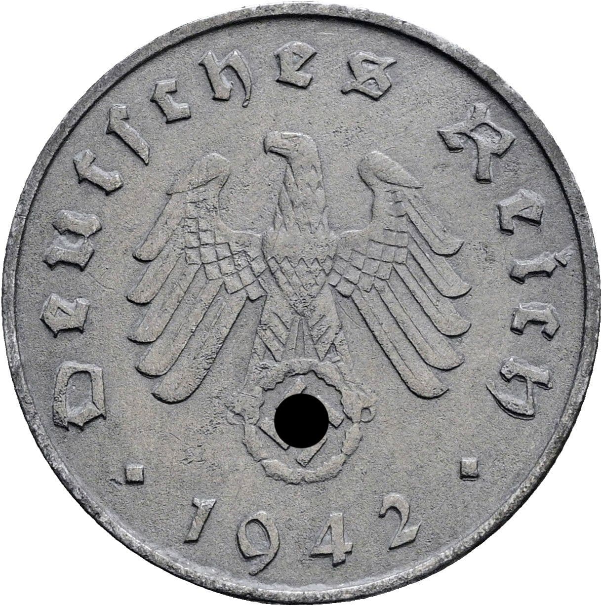 10 Reichspfennig 1942 A – Rückseite