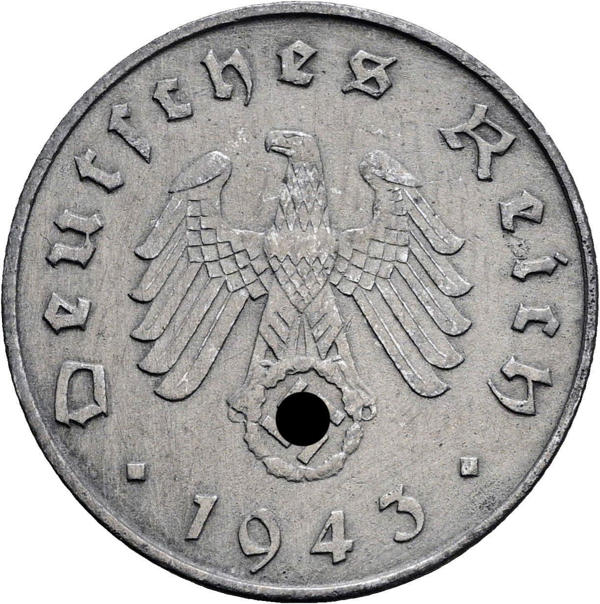 10 Reichspfennig 1943 A – Rückseite