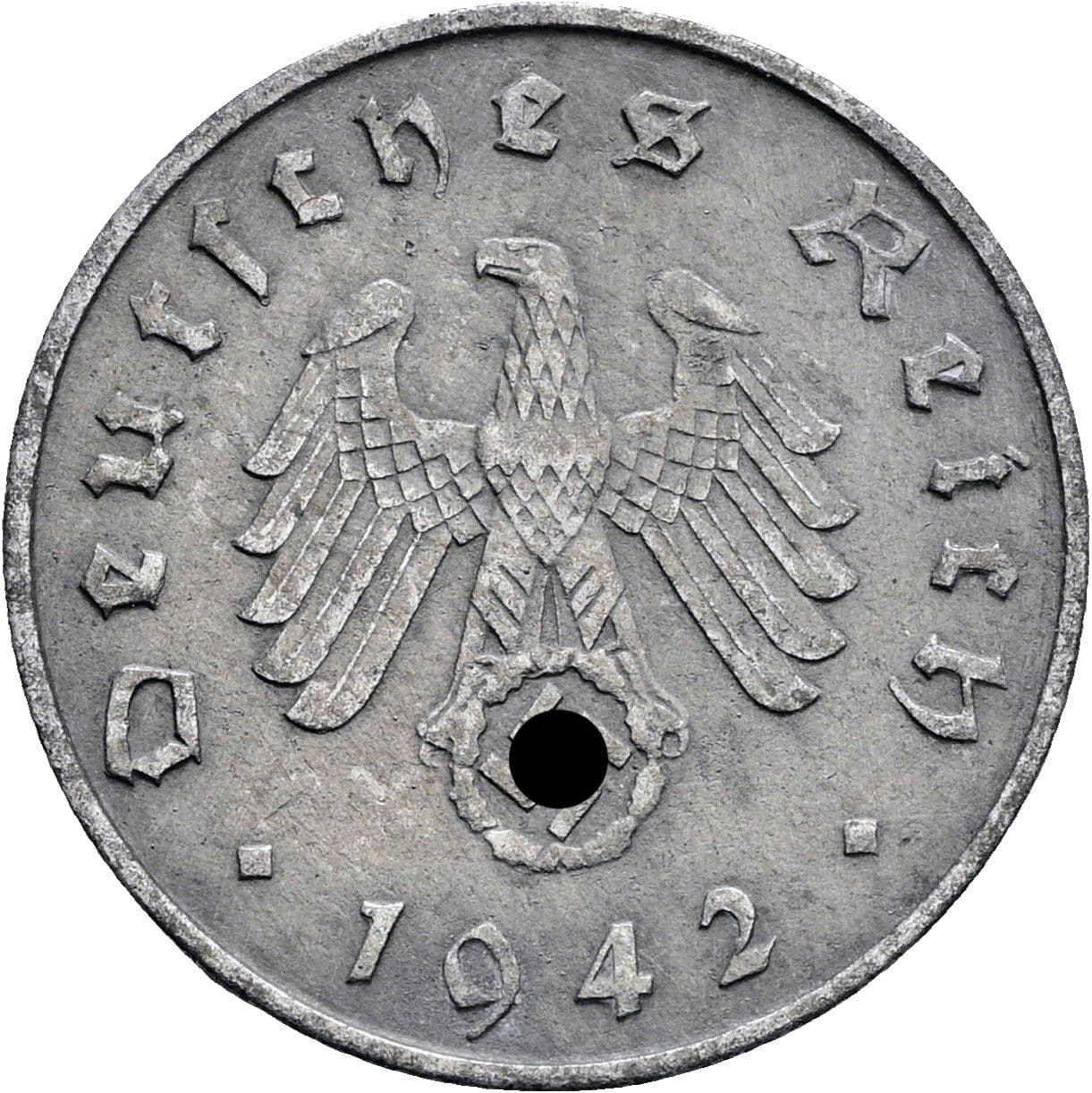 10 Reichspfennig 1942 A – Rückseite