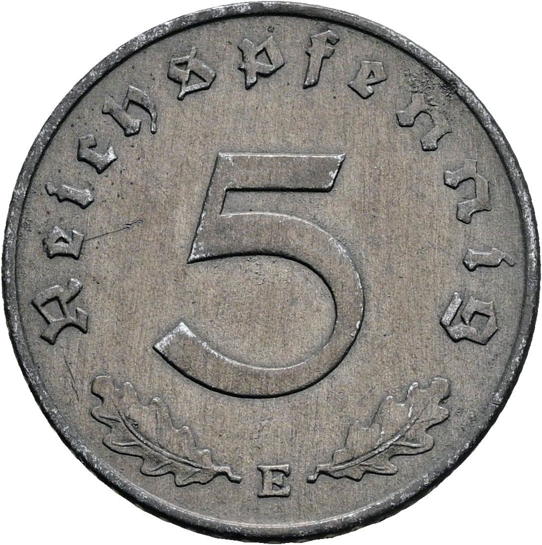 5 Reichspfennig 1943 E – Vorderseite