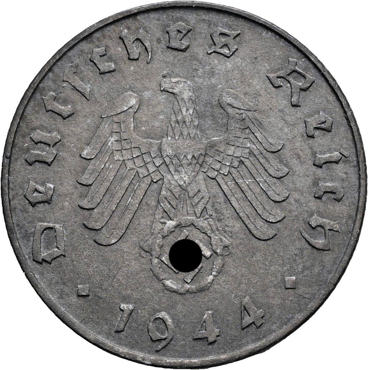 10 Reichspfennig 1944 A – Rückseite
