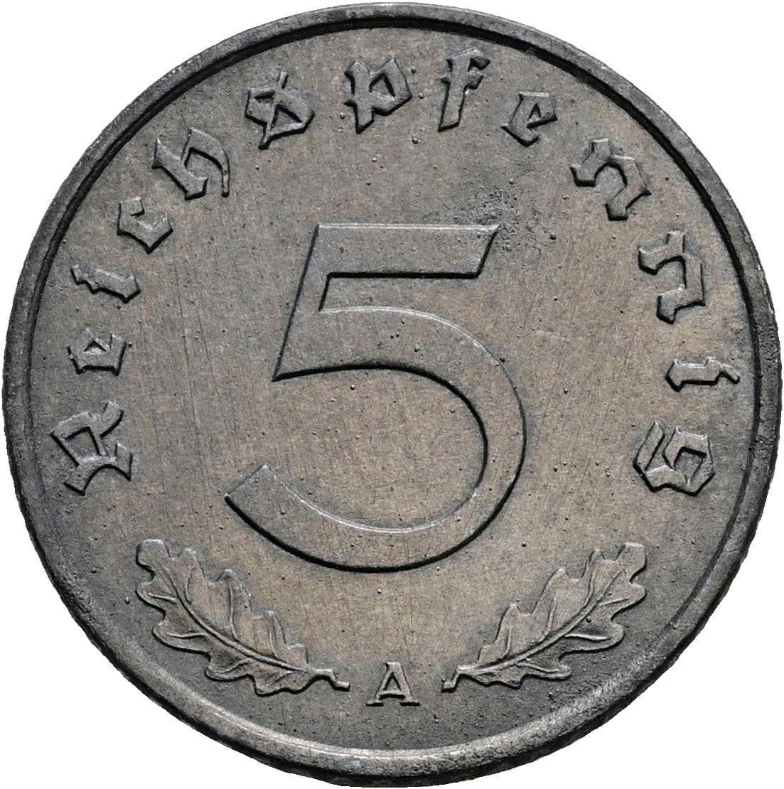 5 Reichspfennig 1942 A – Vorderseite