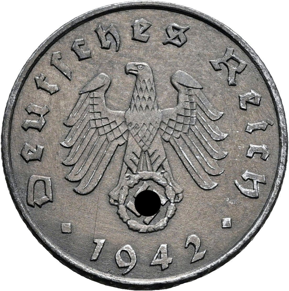 5 Reichspfennig 1942 A – Rückseite