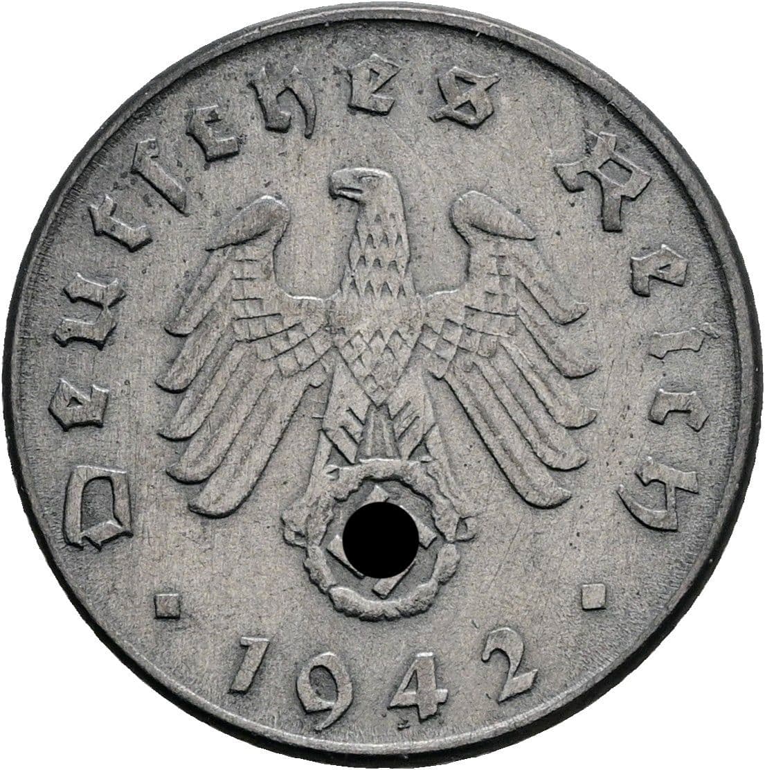 5 Reichspfennig 1942 D – Rückseite