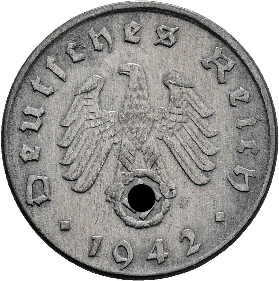 5 Reichspfennig 1942 D – Rückseite
