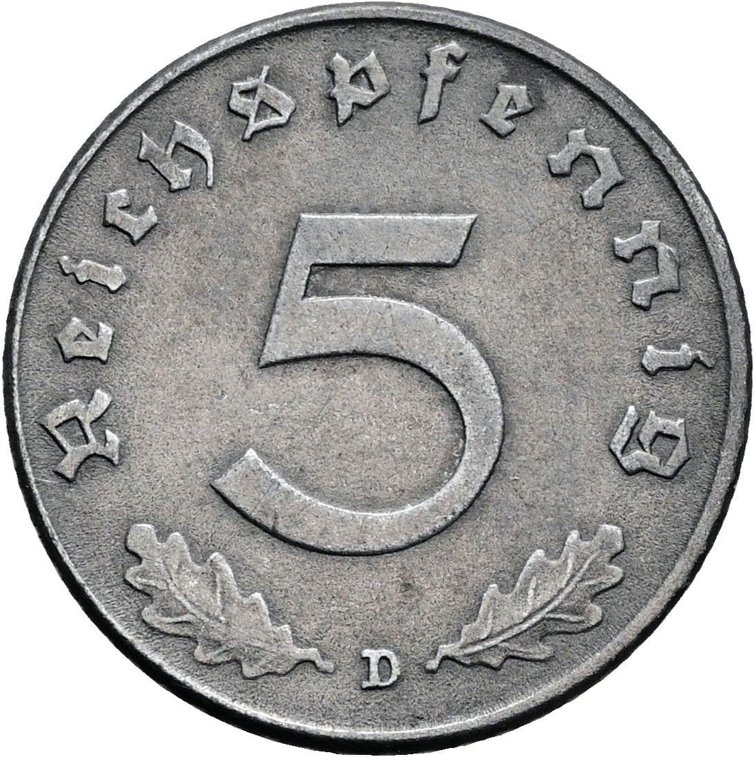 5 Reichspfennig 1941 D – Vorderseite