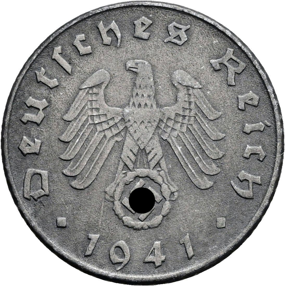 5 Reichspfennig 1941 D – Rückseite
