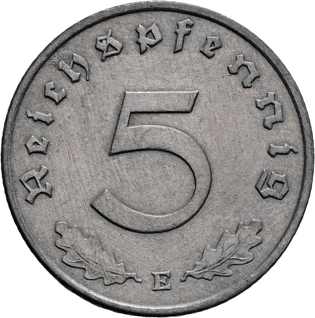5 Reichspfennig 1943 E – Vorderseite