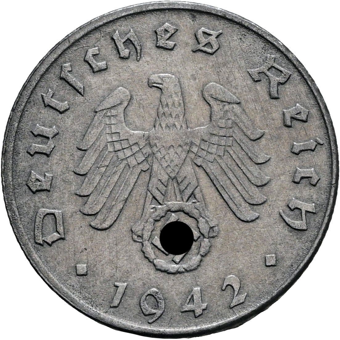 5 Reichspfennig 1942 D – Rückseite
