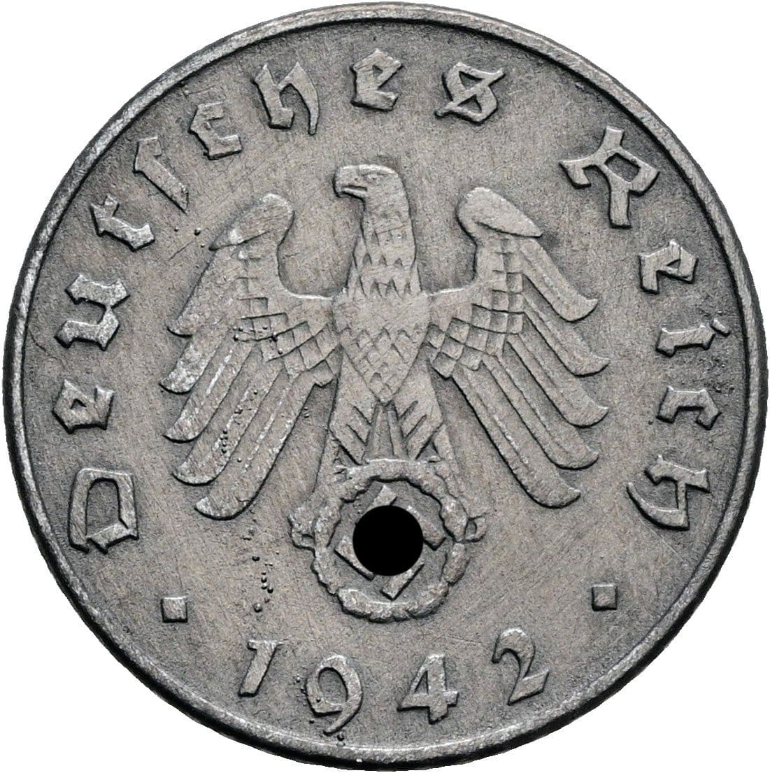 5 Reichspfennig 1942 D – Rückseite