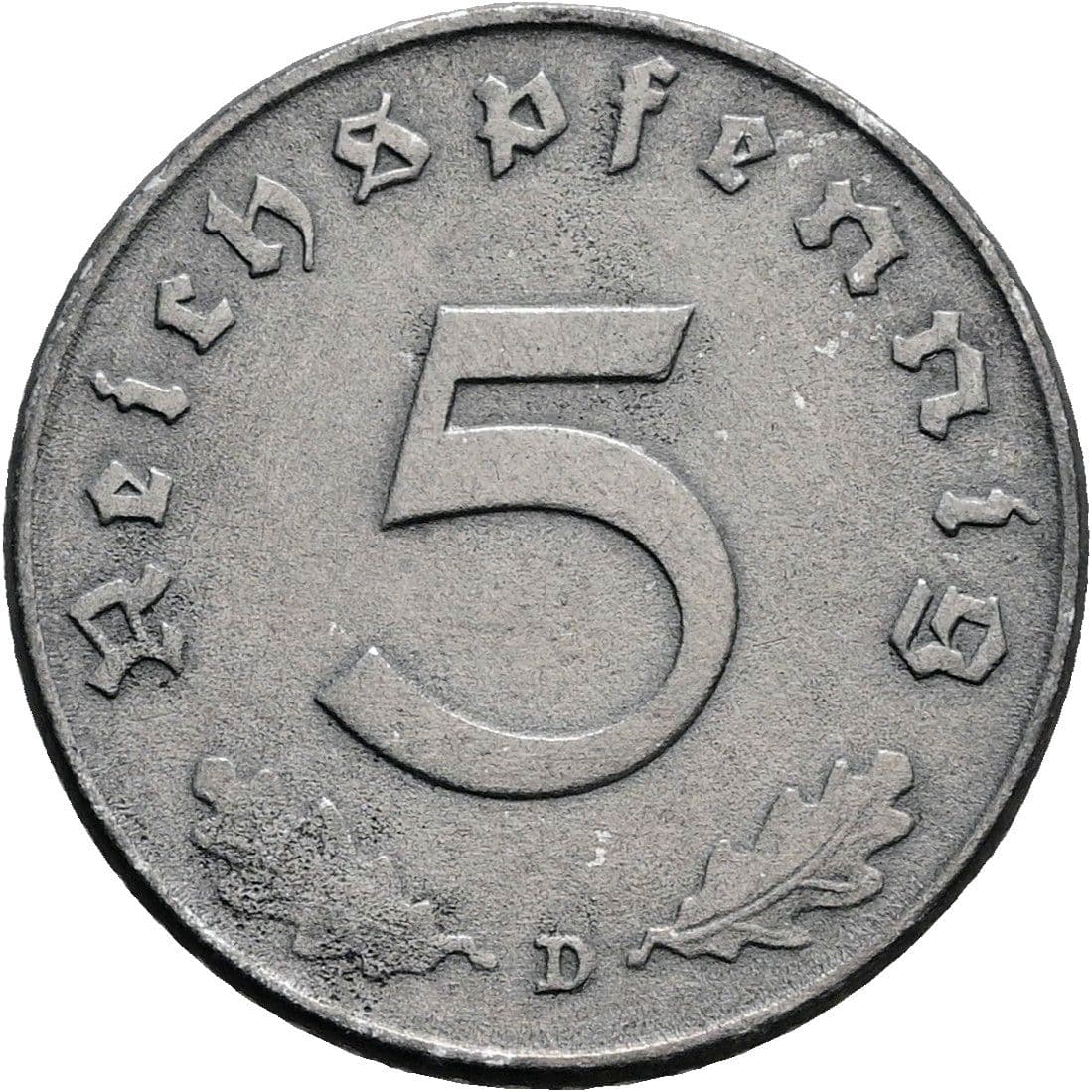 5 Reichspfennig 1941 D – Vorderseite