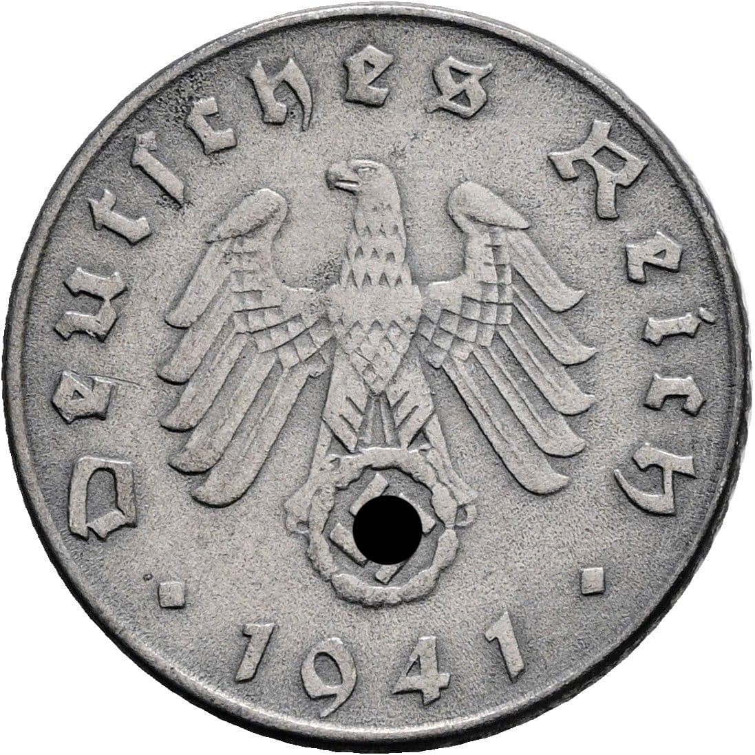 5 Reichspfennig 1941 D – Rückseite