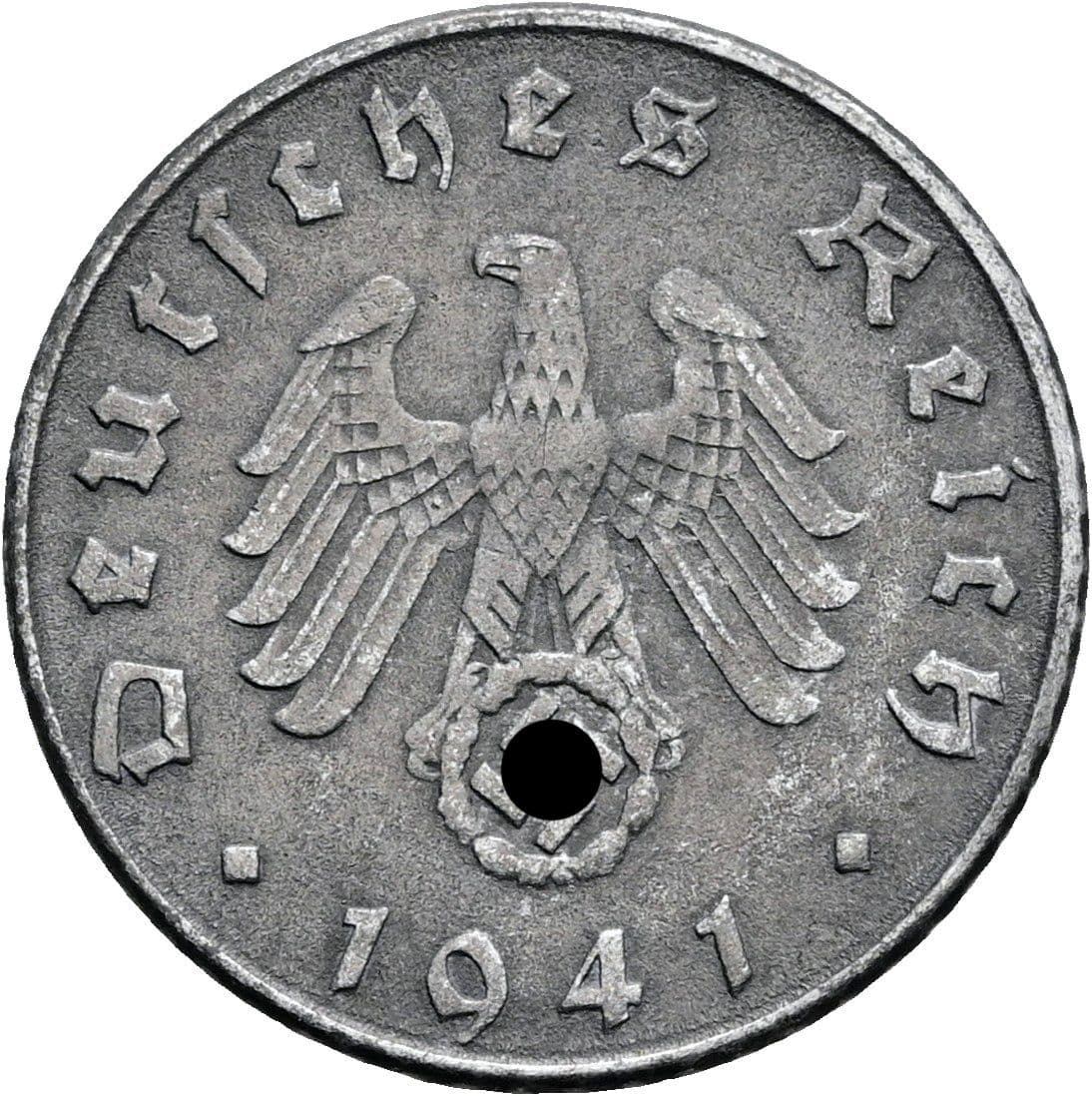 5 Reichspfennig 1941 D – Rückseite