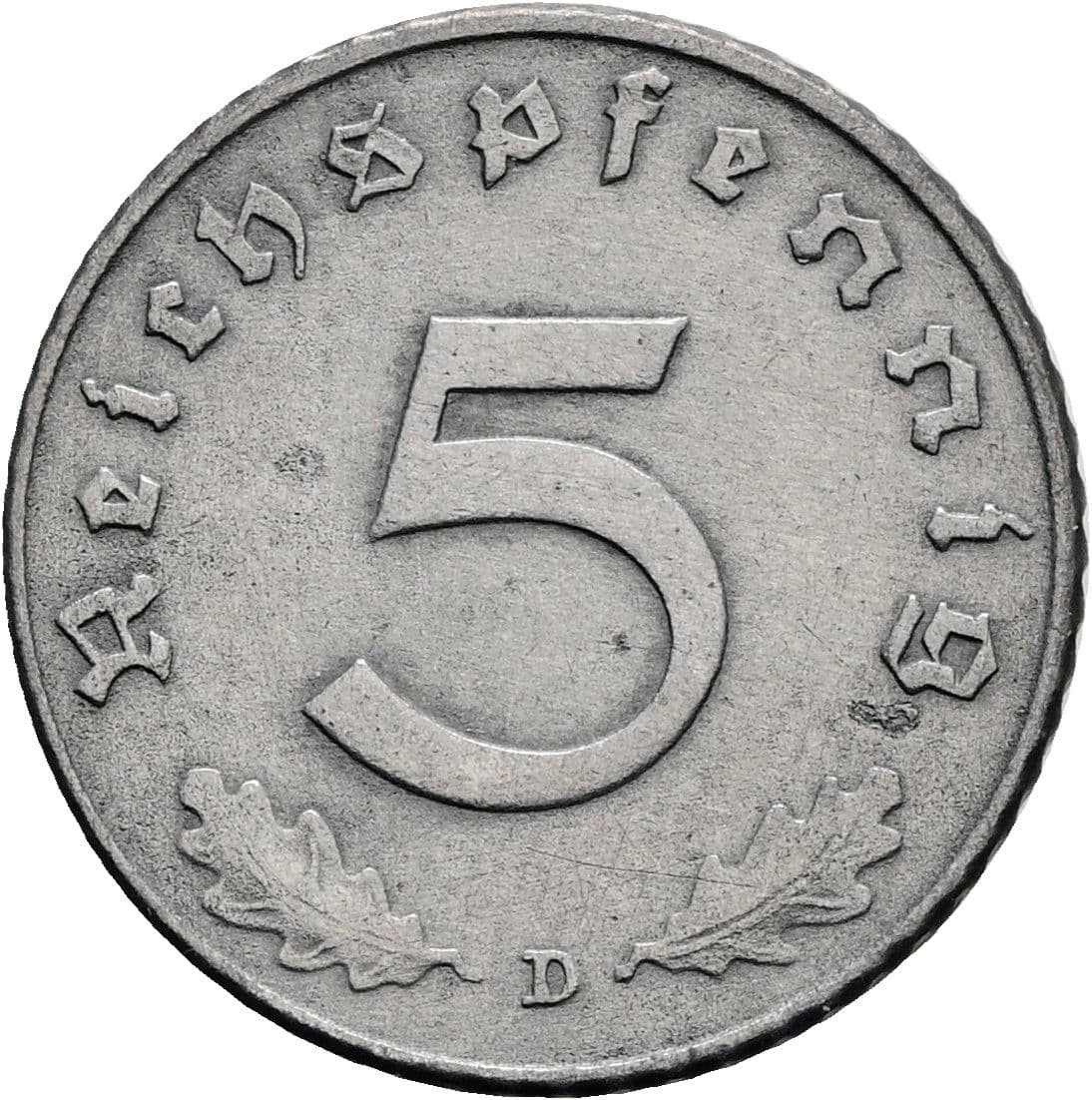 5 Reichspfennig 1941 D – Vorderseite