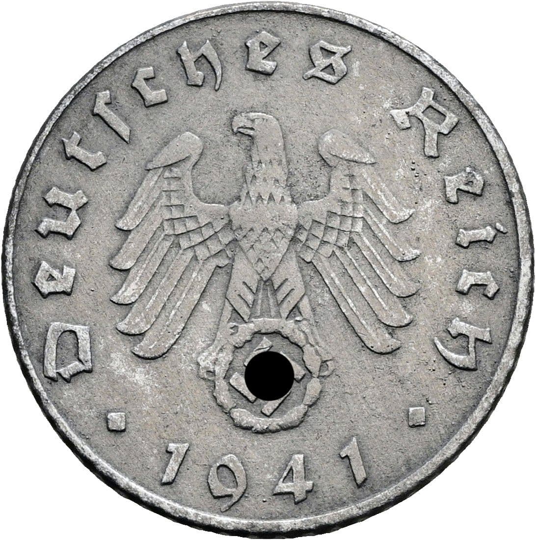 5 Reichspfennig 1941 D – Rückseite