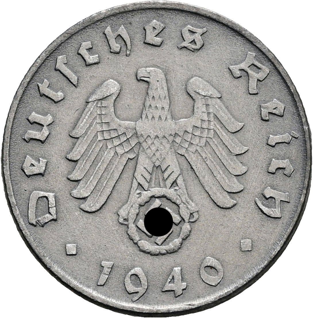 5 Reichspfennig 1940 D – Rückseite