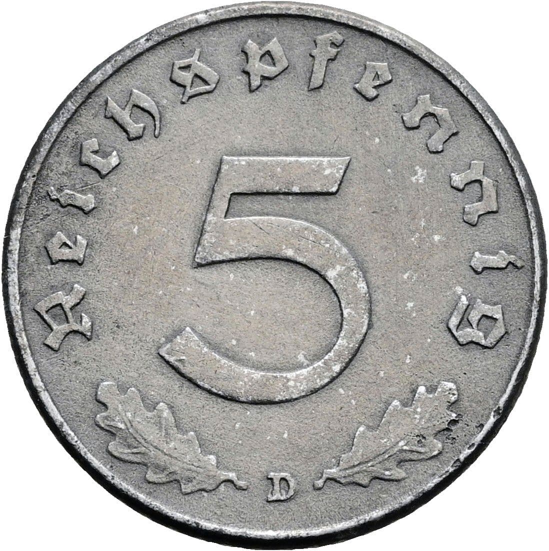 5 Reichspfennig 1941 D – Vorderseite